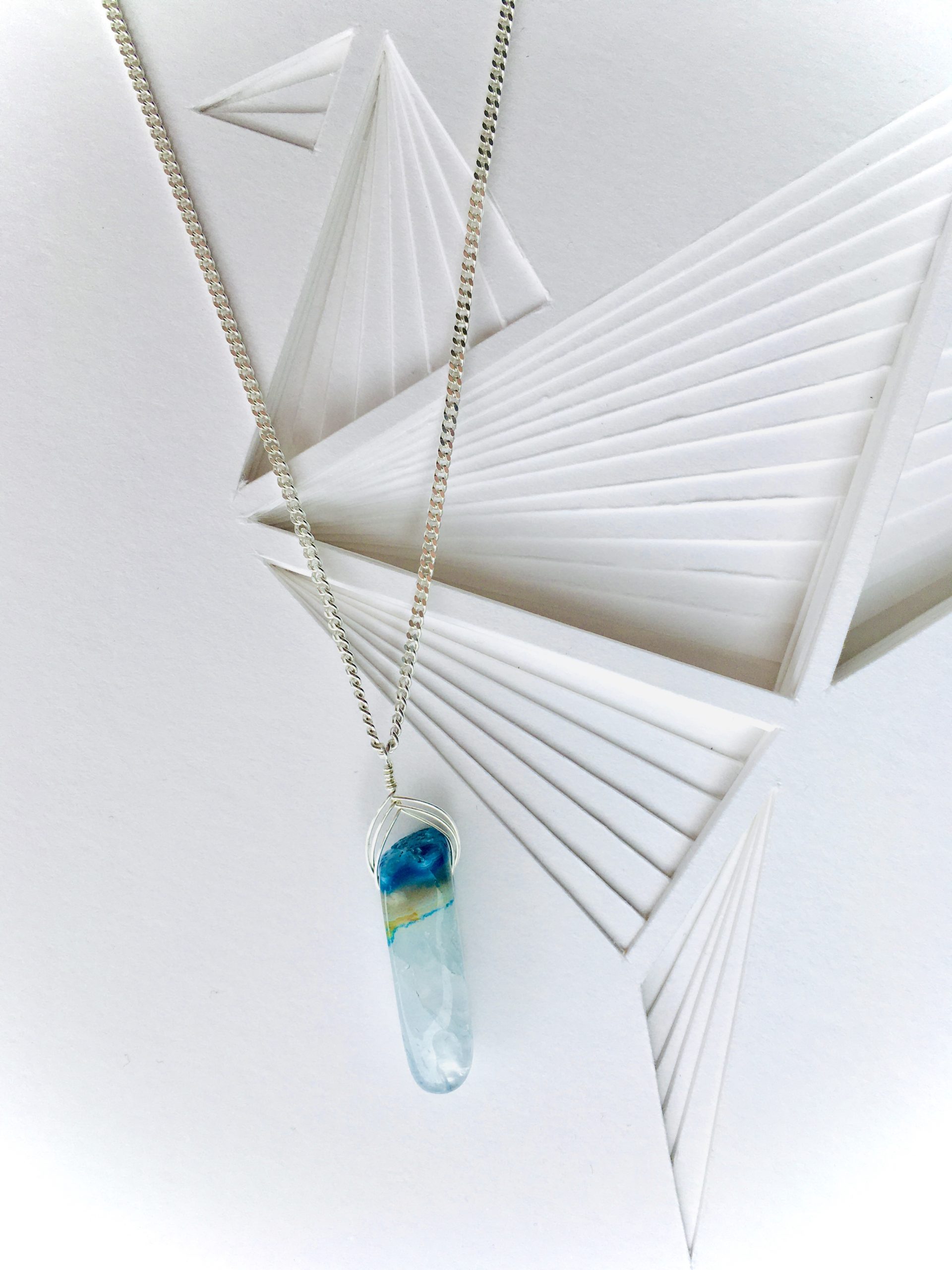 Kaelakett “Plaaž” (Ahhaat ja hõbe)